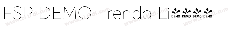 FSP DEMO Trenda Li字体转换 FSP DEMO Trenda Li字体转换